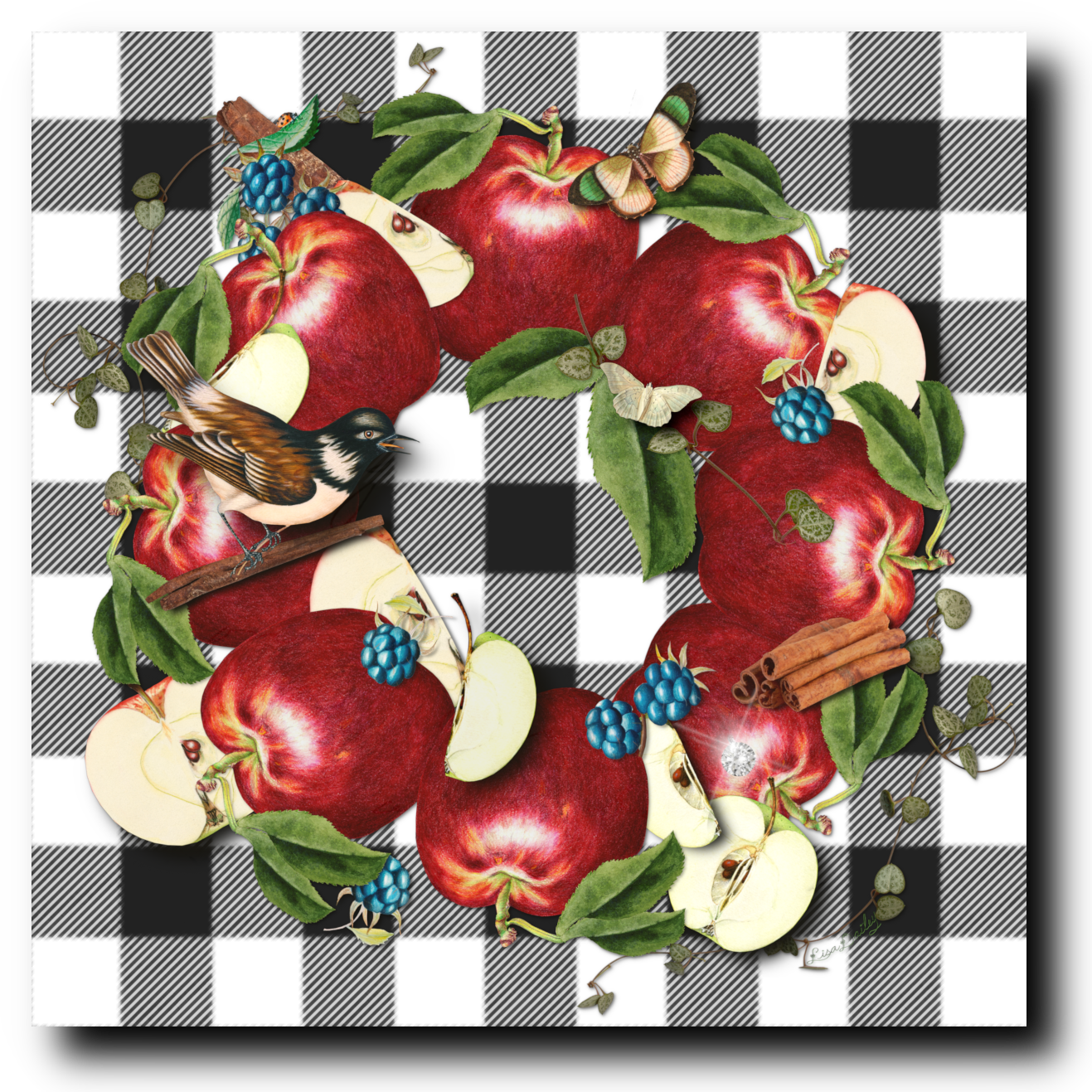 Sweet Apple Pie - Buffalo Print - Canvas Print