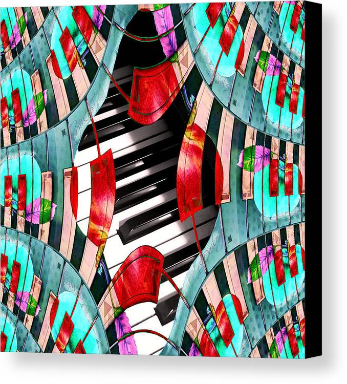 Piano Keys Sway - Canvas Print