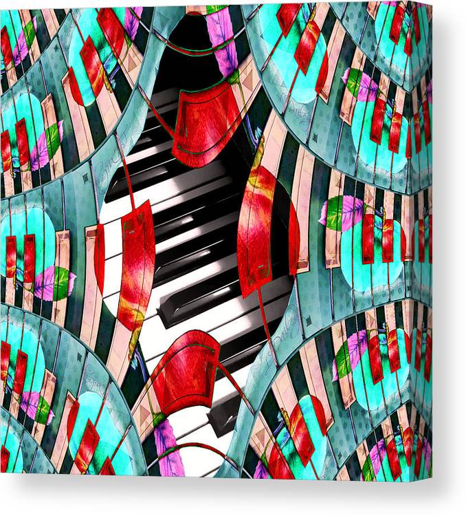 Piano Keys Sway - Canvas Print