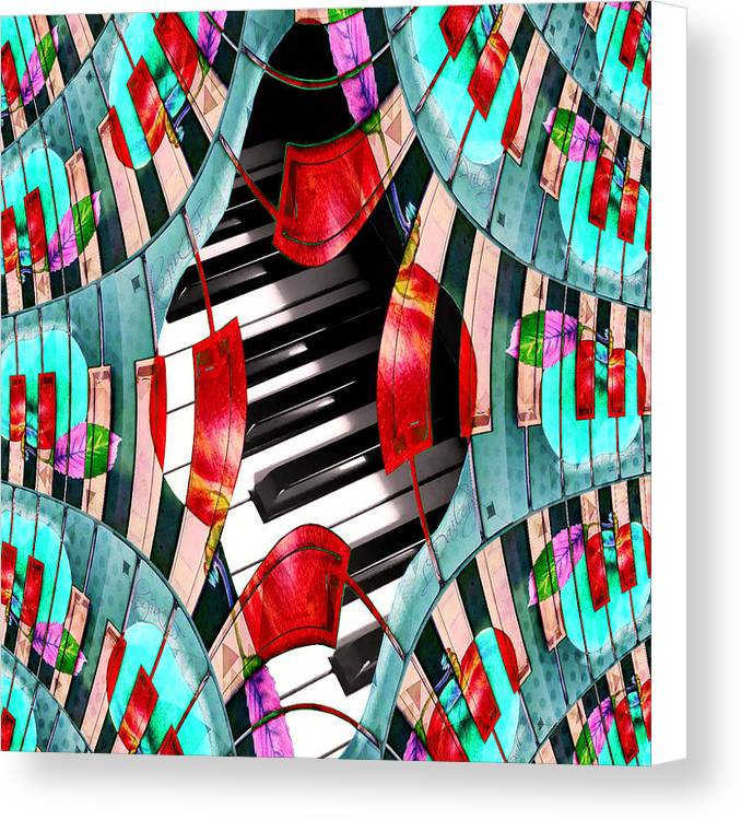 Piano Keys Sway - Canvas Print