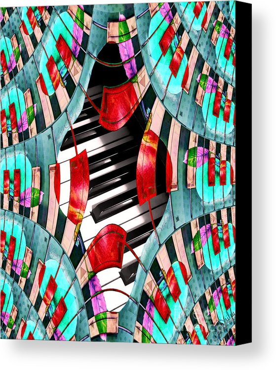 Piano Keys Sway - Canvas Print