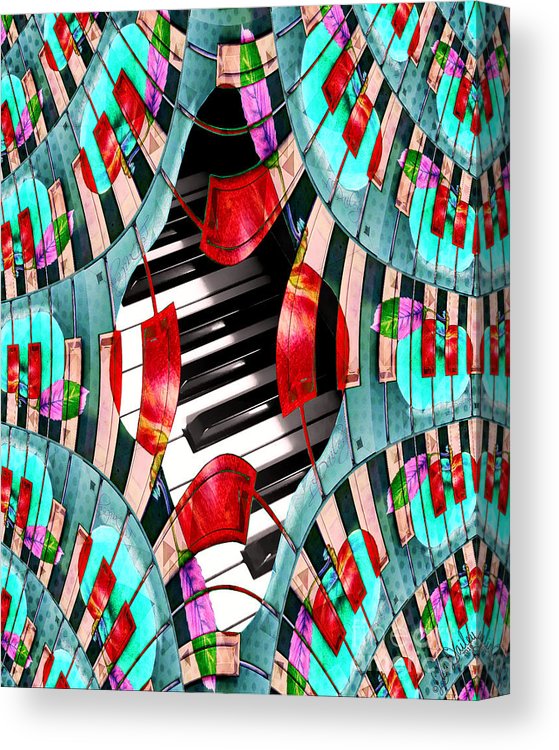 Piano Keys Sway - Canvas Print