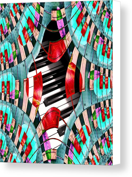 Piano Keys Sway - Canvas Print