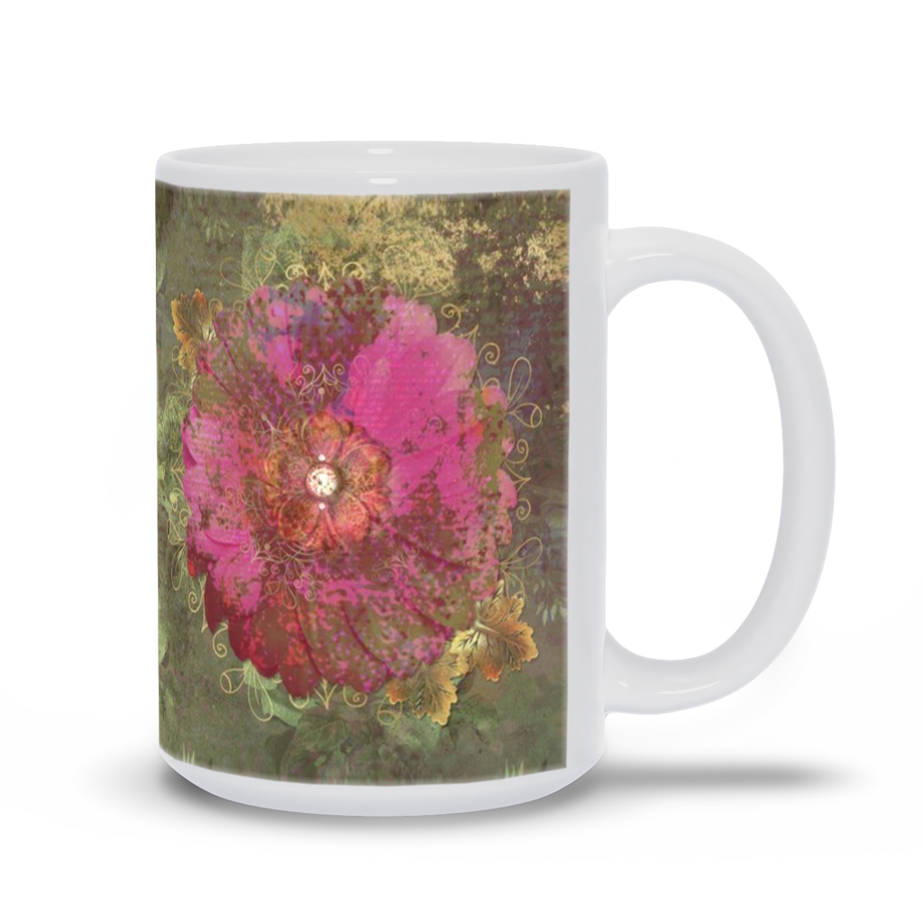 Disguised Blossom - White Mug