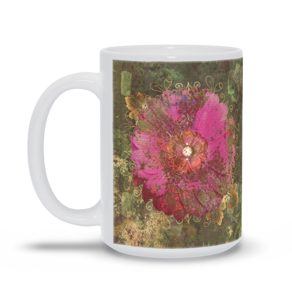 Disguised Blossom - White Mug