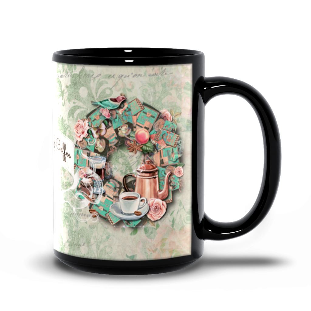 For the Love of Coffee - Black Mug