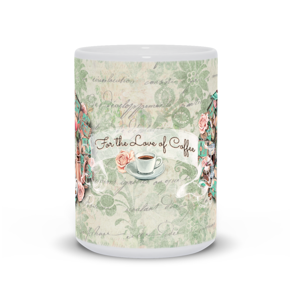 For the Love of Coffee - White Mug